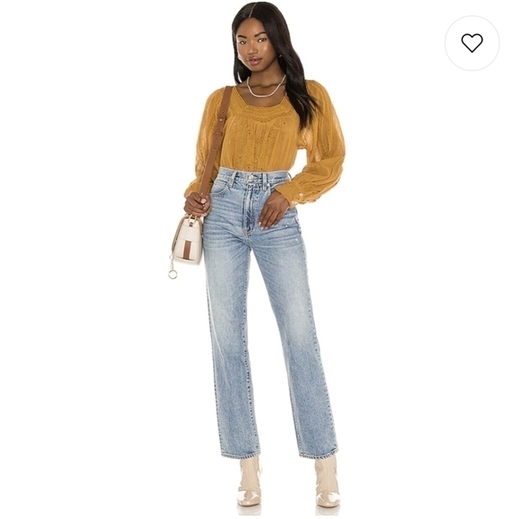 Free PEOPLE faraway fields blouse top embroidered boho xs - Picture 4 of 15